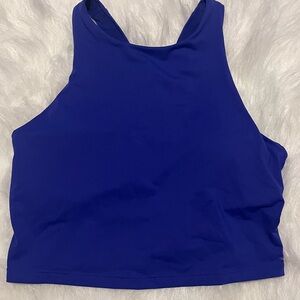 Athleta conscious crop bikini top, yatch blue